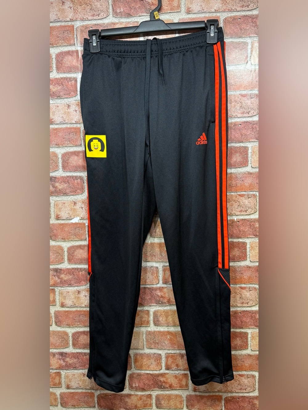 adidas x LEGO Tito track pants Black Joggers school clothes with Side Stripes
